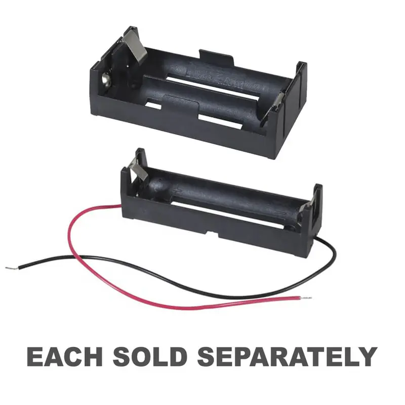 Battery Holder 150mm (Black)1x18650