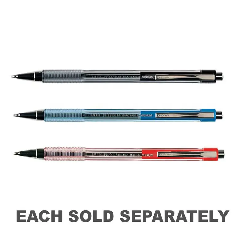 Pilot BP-145 Medium Retractable Ballpoint Pen 12pcsBlack