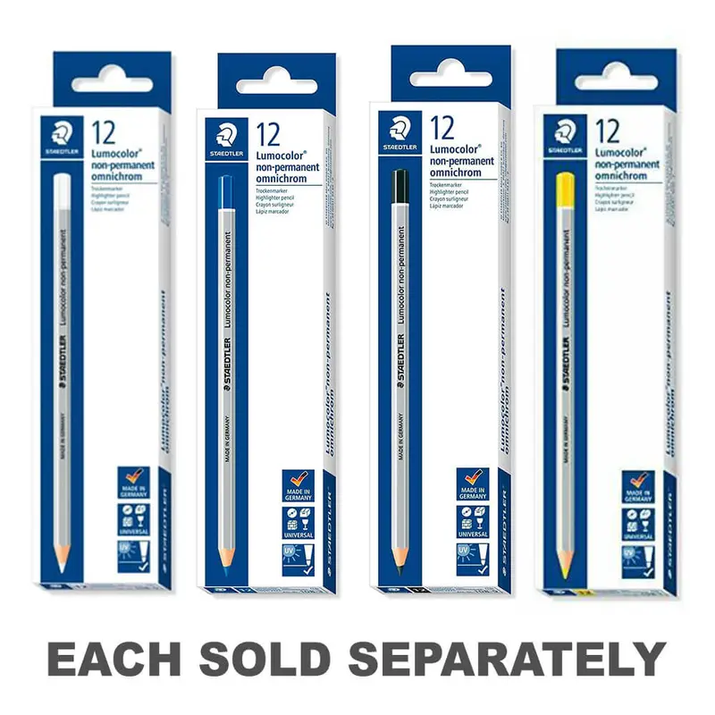 Staedtler Omnichrom Pencil (Box of 12)White (Nonperm)
