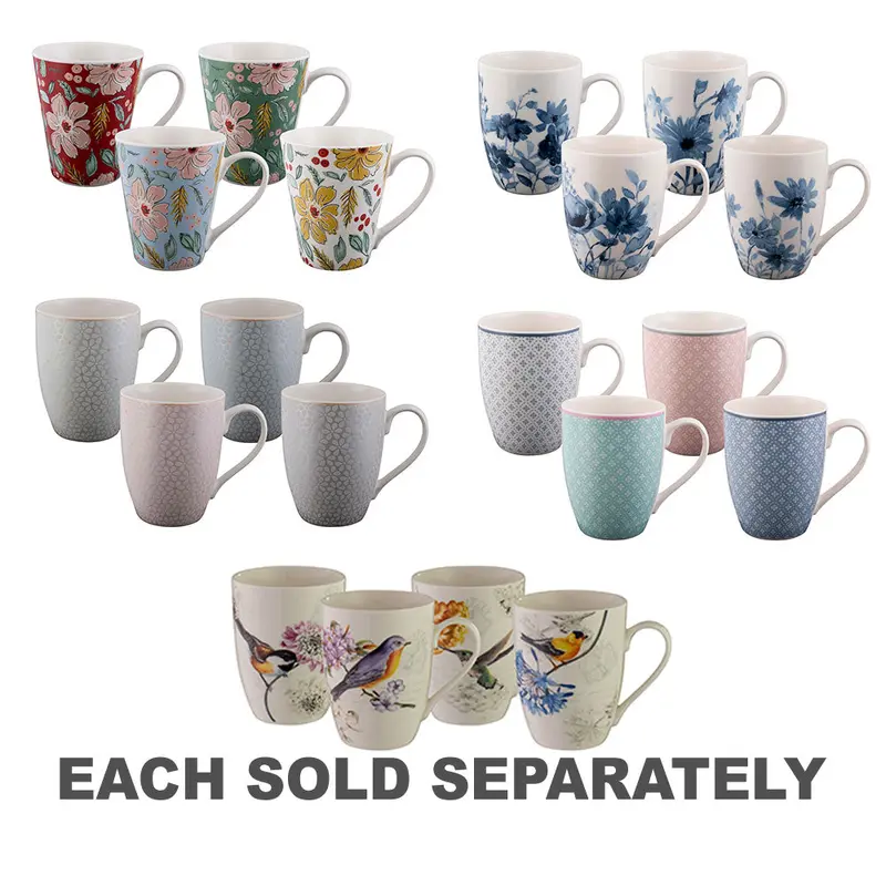 Bundanoon Coupe Mug (Set of 4)Artist Blooms