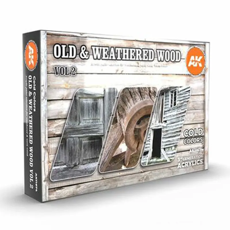 Ak Interactive 3Gen Old and Weathered Wood Volume 2 Set