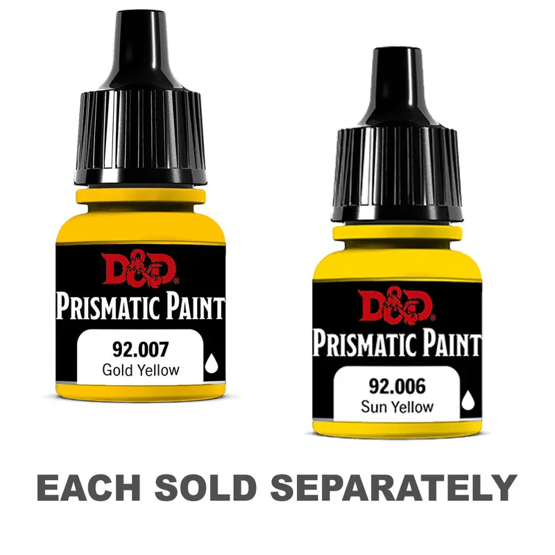 D&D Prismatic Paint 8mL (Yellow)Gold Yellow