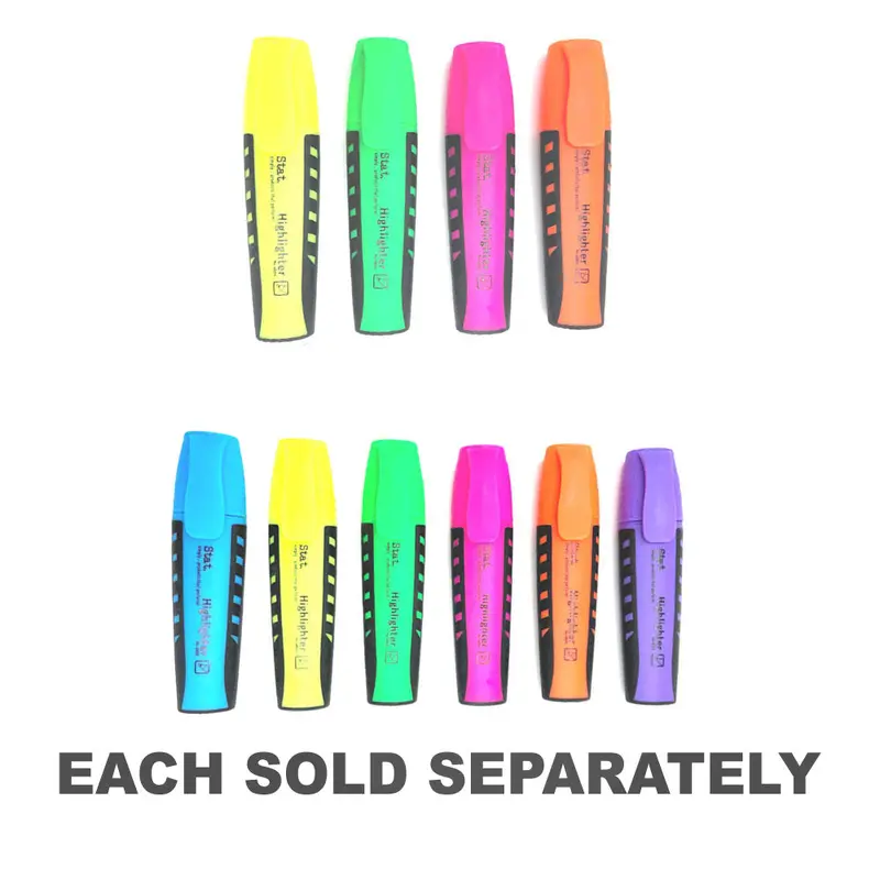 Stat Highlighter (Assorted Colors)Pack of 4