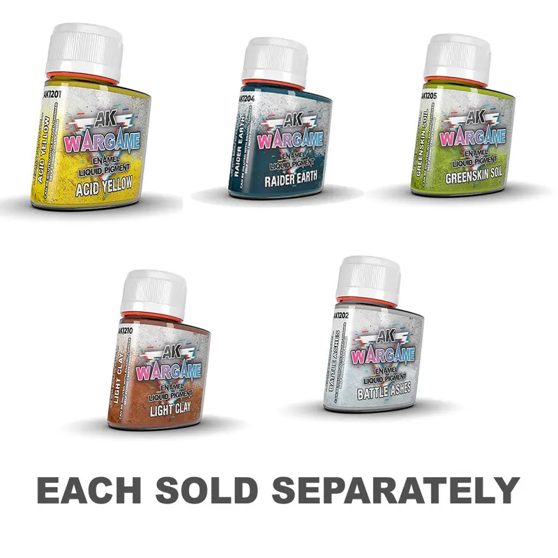 AK Wargame Enamel Liquid Pigment 35mLAcid Yellow
