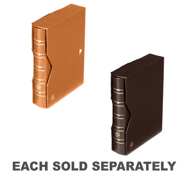 Optima Classic Leather Ringbinder & SlipcaseBrown