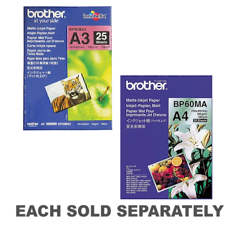 Brother Matte Paper 25pkA3