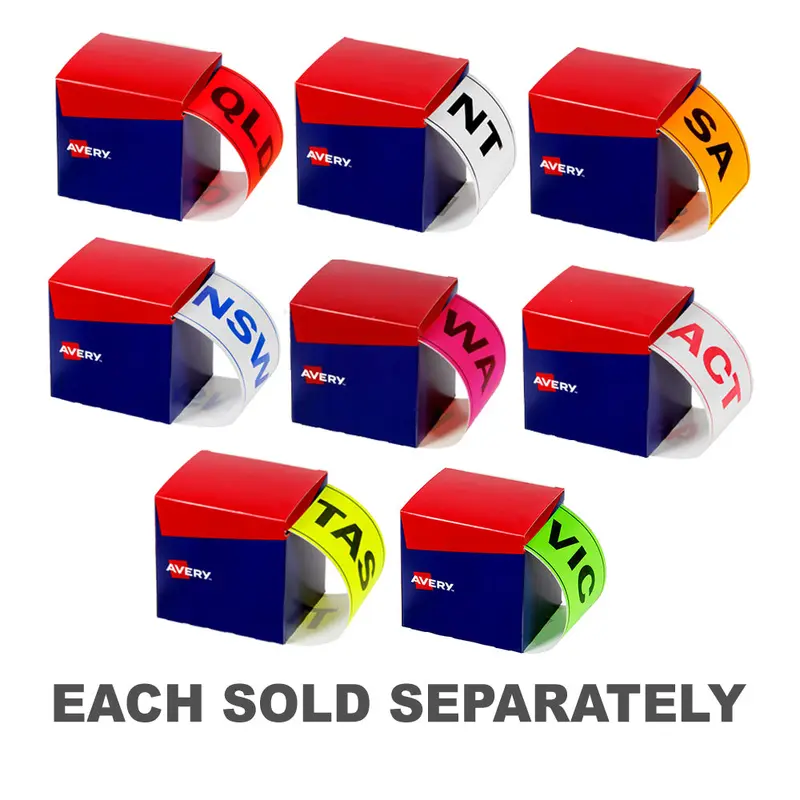 Avery State Identification Label 500pkACT