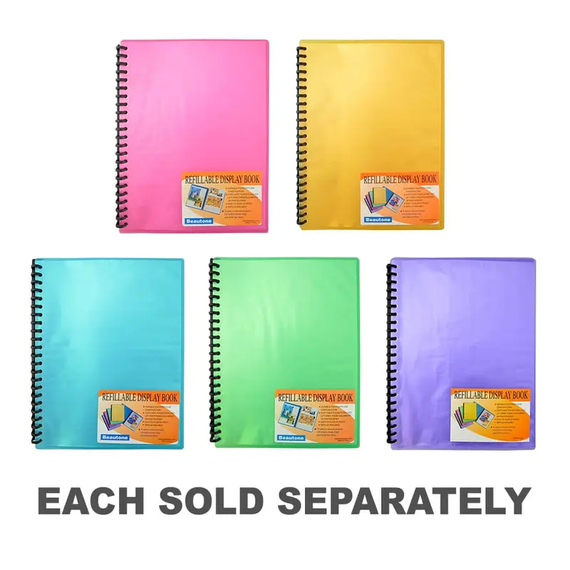 Beautone Cool Frost Display Book 20 pocket (A4)Blue