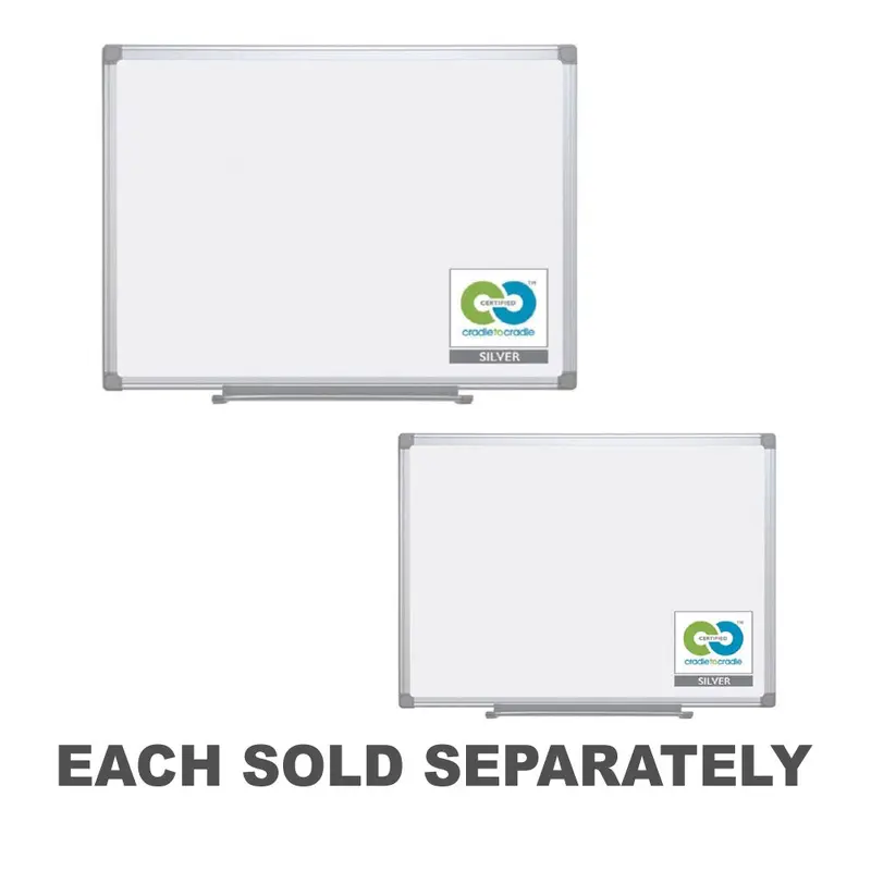 Bi-Office Aluminium Frame Magnetic Whiteboard1200x900mm