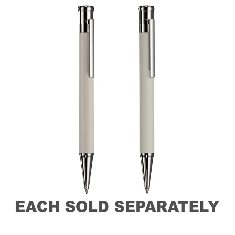 Otto Hutt D4 Plat-Plated Ballpen (Cream)Shiny Lacquer
