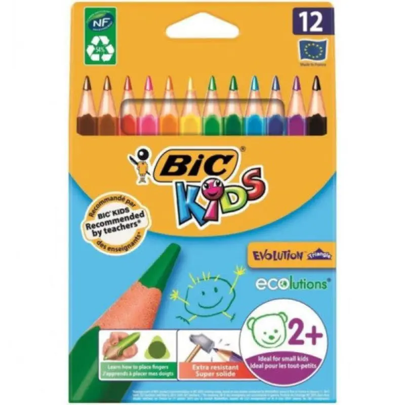 Bic Dry Paint Evolution Triangle Jumbo 12 L 829735