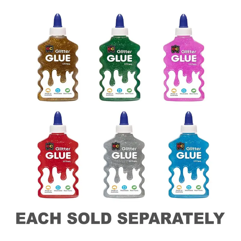 EC Glitter Glue 177mLSky Blue