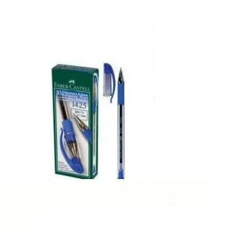 Faber Castell 1425 Needle Tip Ballpoint Pen Blue 10Pcs