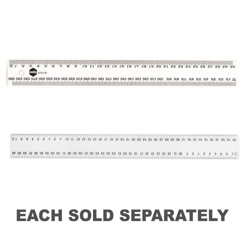Marbig Plastic Ruler (Clear)30cm