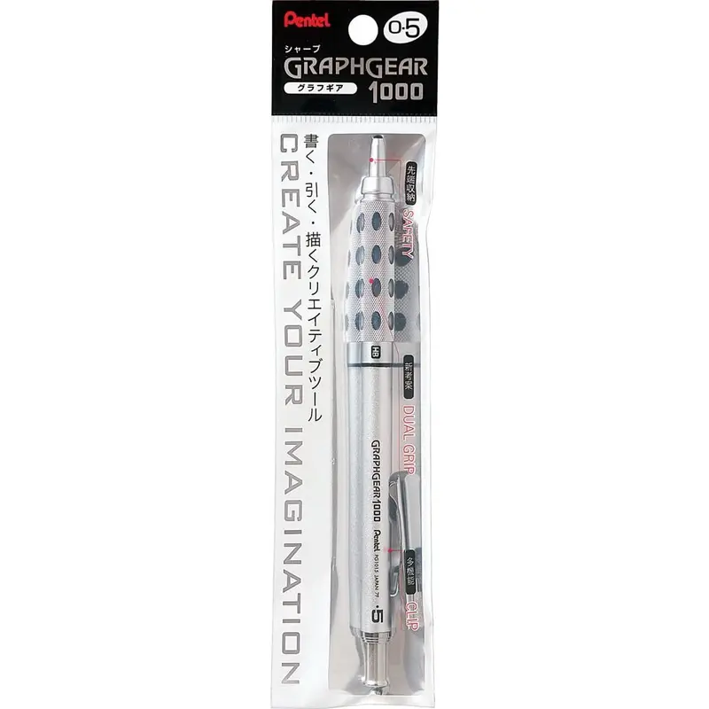 Pentel Mechanical Pencil GraphGear 1000 0.5mm, XPG1015