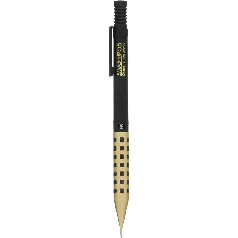 Pentel Mechanical Pencil Kitera Shouji Smash Limited 0.5mm, Gold & Black, Q1005-XAKS