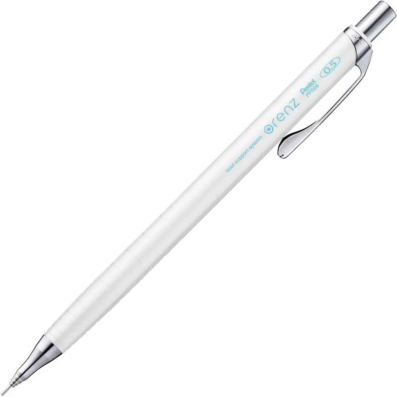 Pentel Mechanical Pencil Orenz 0.5mm, White, XPP505-W, Set of 10